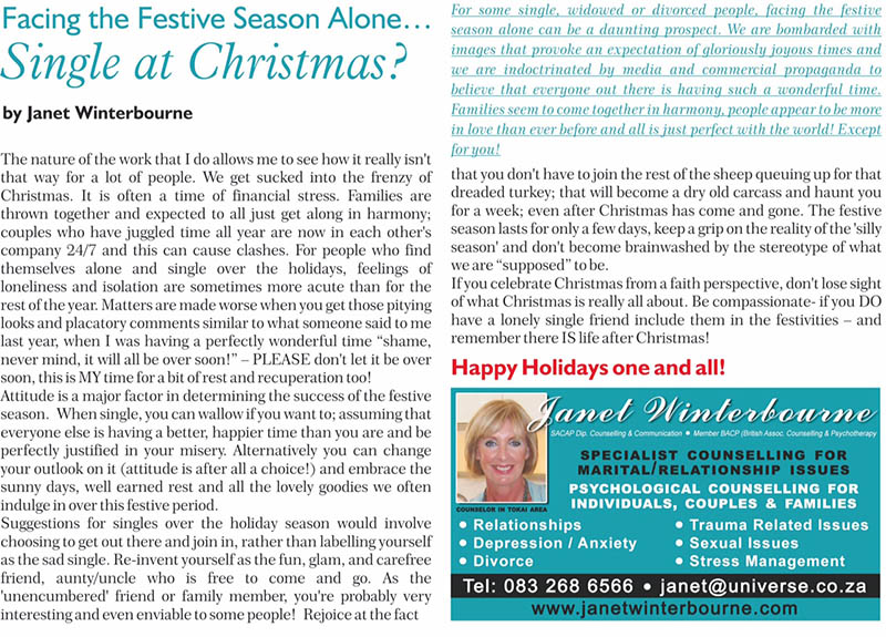 Single at Christmas Psychologist Cape Town Single at Christmas Psychologist Cape Town