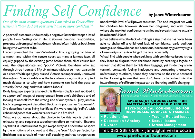 Finding Self Confidence Psychologist Cape Town Finding Self Confidence Psychologist Cape Town