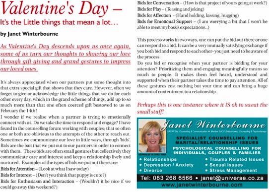 Valentines Day Psychologist Cape Town