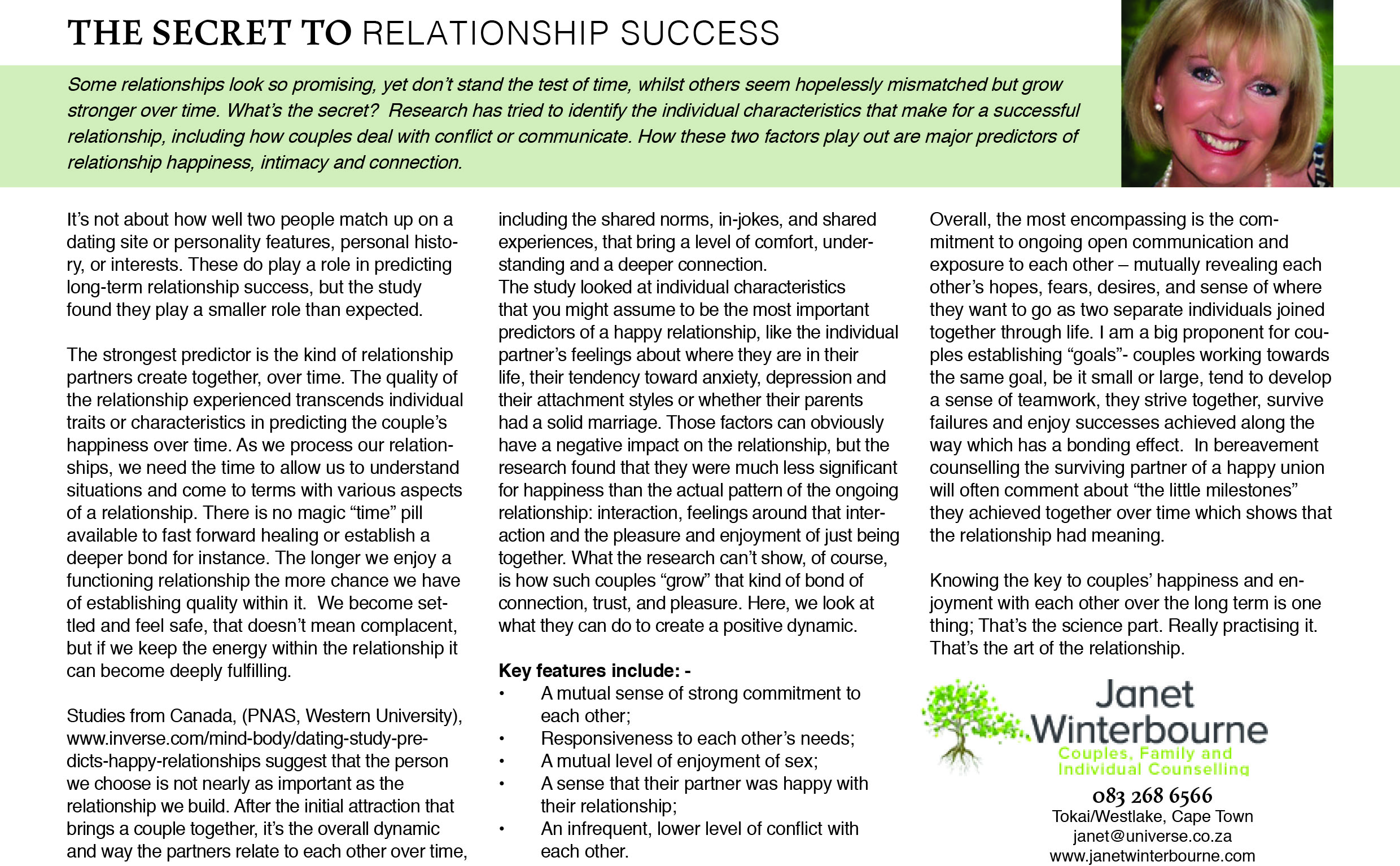 THE SECRET TO RELATIONSHIP SUCCESS | Psychologist Cape Town