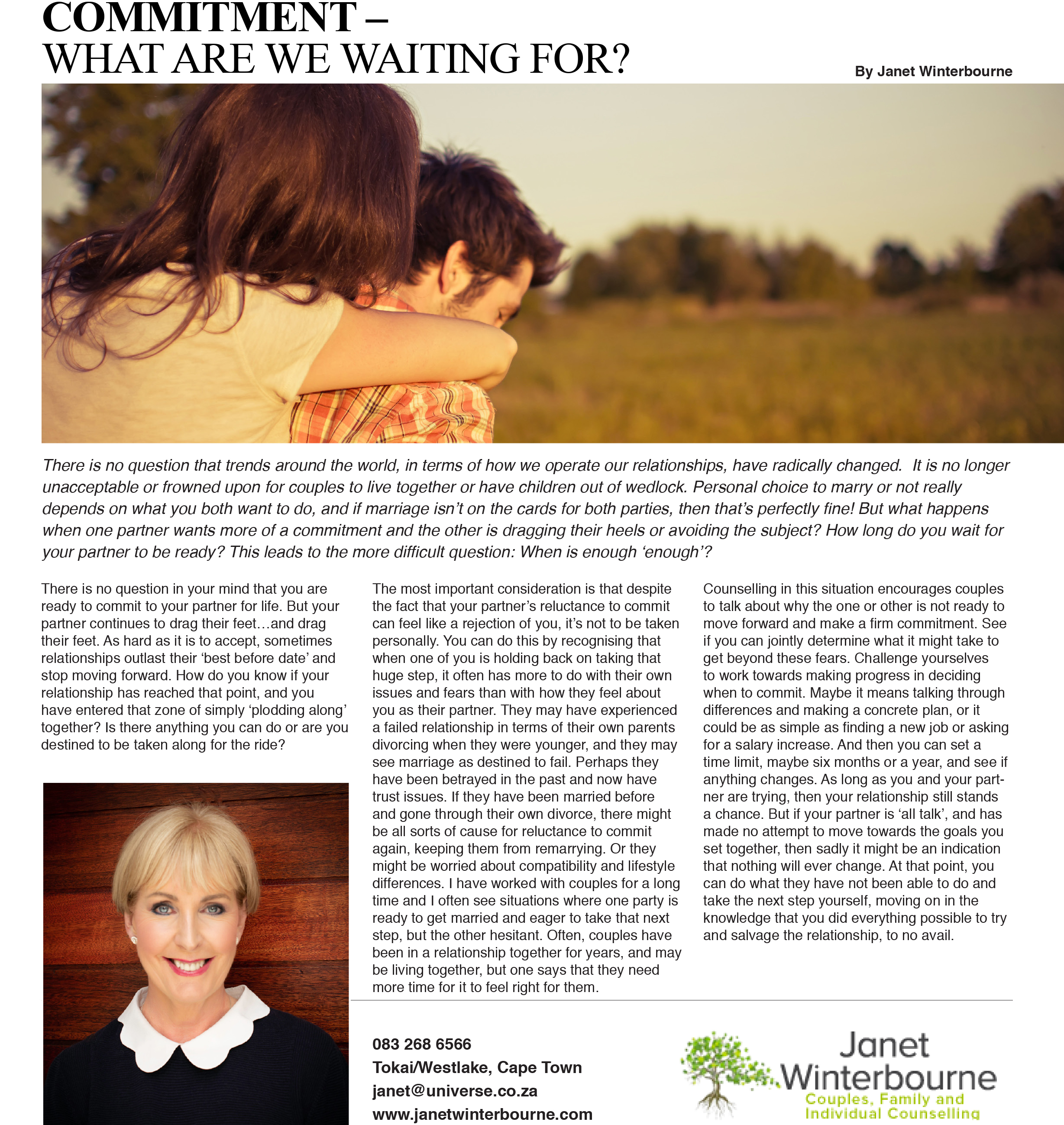 COMMITMENT – WHAT ARE WE WAITING FOR? | Psychologist Cape Town COMMITMENT – WHAT ARE WE WAITING FOR? | Psychologist Cape Town